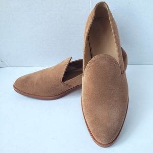 Soludos Sofia Tan Suede Leather Loafers Size 8.5